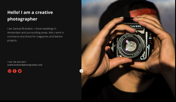 создание сайта-визитки